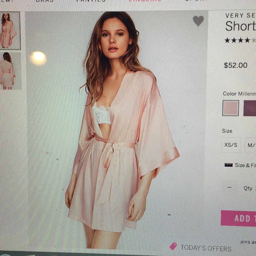 Victoria’s Secret Silk Robe